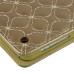 Embroidering Flower Pattern Smart Cover Stand Flip Leather Case with Card Slot for iPad Air ( iPad 5 ) - Gold