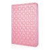 Embroidering Flower Pattern Smart Cover Stand Flip Leather Case with Card Slot for iPad Air ( iPad 5 ) - Pink