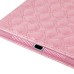 Embroidering Flower Pattern Smart Cover Stand Flip Leather Case with Card Slot for iPad Air ( iPad 5 ) - Pink