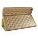 Embroidering Flower Pattern Smart Cover Stand Flip Leather Case with Card Slot for iPad Mini 1/2/3 - Gold