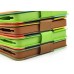 Exquisite Multicolored Magnetic Lychee Grain Wallet Folio Leather Stand Case With Card Slots And Strap For iPhone 4 / 4S