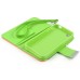 Exquisite Multicolored Magnetic Lychee Grain Wallet Folio Leather Stand Case With Card Slots And Strap For iPhone 4 / 4S