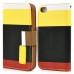 Exquisite Multicolored Magnetic Lychee Grain Wallet Folio Leather Stand Case With Card Slots And Strap For iPhone 4 / 4S