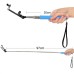 Extendable Stainless Steel Handheld Monopod for Smartphone - Blue