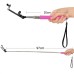 Extendable Stainless Steel Handheld Monopod for Smartphone - Pink