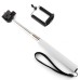 Extendable Stainless Steel Handheld Monopod for Smartphone - White