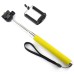 Extendable Stainless Steel Handheld Monopod for Smartphone - Yellow