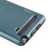 Fashion Aluminum Metal And TPU Anti-Skid Back Cover Case For Samsung Galaxy Note 4 - Dark Blue