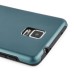 Fashion Aluminum Metal And TPU Anti-Skid Back Cover Case For Samsung Galaxy Note 4 - Dark Blue