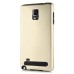 Fashion Aluminum Metal And TPU Anti-Skid Back Cover Case For Samsung Galaxy Note 4 - Gold