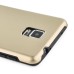 Fashion Aluminum Metal And TPU Anti-Skid Back Cover Case For Samsung Galaxy Note 4 - Gold