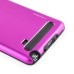 Fashion Aluminum Metal And TPU Anti-Skid Back Cover Case For Samsung Galaxy Note 4 - Purple