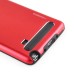 Fashion Aluminum Metal And TPU Anti-Skid Back Cover Case For Samsung Galaxy Note 4 - Red