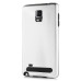 Fashion Aluminum Metal And TPU Anti-Skid Back Cover Case For Samsung Galaxy Note 4 - Silver