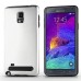 Fashion Aluminum Metal And TPU Anti-Skid Back Cover Case For Samsung Galaxy Note 4 - Silver