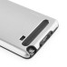 Fashion Aluminum Metal And TPU Anti-Skid Back Cover Case For Samsung Galaxy Note 4 - Silver