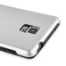 Fashion Aluminum Metal And TPU Anti-Skid Back Cover Case For Samsung Galaxy Note 4 - Silver