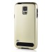 Fashion Aluminum Metal And TPU Anti-Skid Back Cover Case For Samsung Galaxy S5 G900 - Gold