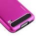 Fashion Aluminum Metal And TPU Anti-Skid Back Cover Case For Samsung Galaxy S5 G900 - Purple