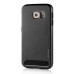 Fashion Aluminum Metal And TPU Anti-Skid Back Cover Case For Samsung Galaxy S6 G920 - Black