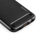 Fashion Aluminum Metal And TPU Anti-Skid Back Cover Case For Samsung Galaxy S6 G920 - Black