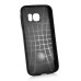 Fashion Aluminum Metal And TPU Anti-Skid Back Cover Case For Samsung Galaxy S6 G920 - Black