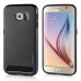 Fashion Aluminum Metal And TPU Anti-Skid Back Cover Case For Samsung Galaxy S6 G920 - Black