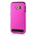 Fashion Aluminum Metal And TPU Anti-Skid Back Cover Case For Samsung Galaxy S6 G920 - Purple