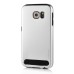 Fashion Aluminum Metal And TPU Anti-Skid Back Cover Case For Samsung Galaxy S6 G920 - Silver