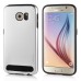 Fashion Aluminum Metal And TPU Anti-Skid Back Cover Case For Samsung Galaxy S6 G920 - Silver