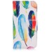 Fashion Colorful Drawing Artistic Feather PU Leather Flip Wallet Stand Case With Card Slots for Samsung Galaxy S7 Edge G935