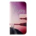 Fashion Colorful Drawing Printed Beautiful Beach PU Leather Flip Wallet Stand Case With Card Slots For Samsung Galaxy S6 Edge