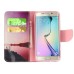 Fashion Colorful Drawing Printed Beautiful Beach PU Leather Flip Wallet Stand Case With Card Slots For Samsung Galaxy S6 Edge