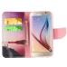Fashion Colorful Drawing Printed Beautiful Beach PU Leather Flip Wallet Stand Case With Card Slots For Samsung Galaxy S6 G920