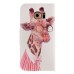 Fashion Colorful Drawing Printed Beautiful Cute Giraffe PU Leather Flip Wallet Stand Case With Card Slots For Samsung Galaxy S6 Edge