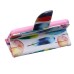 Fashion Colorful Drawing Printed Beautiful Feathers PU Leather Flip Wallet Stand Case With Card Slots For iPhone 5 / 5s