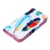 Fashion Colorful Drawing Printed Beautiful Feathers PU Leather Flip Wallet Stand Case With Card Slots For iPhone 5 / 5s