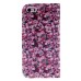 Fashion Colorful Drawing Printed Beautiful Flowers PU Leather Flip Wallet Stand Case With Card Slots For iPhone 5 / 5s