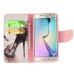 Fashion Colorful Drawing Printed Beautiful High-Heeled Shoe PU Leather Flip Wallet Stand Case With Card Slots For Samsung Galaxy S6 Edge