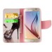 Fashion Colorful Drawing Printed Beautiful High-Heeled Shoe PU Leather Flip Wallet Stand Case With Card Slots For Samsung Galaxy S6 G920