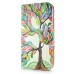 Fashion Colorful Drawing Printed Beautiful Leaves Tree PU Leather Flip Wallet Stand Case With Card Slots For Samsung Galaxy S5 G900