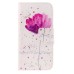 Fashion Colorful Drawing Printed Beautiful Orchid PU Leather Flip Wallet Stand Case With Card Slots For Samsung Galaxy S6 G920