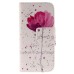 Fashion Colorful Drawing Printed Beautiful Orchid PU Leather Flip Wallet Stand Case With Card Slots For iPhone 5 / 5s