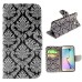 Fashion Colorful Drawing Printed Beautiful Totem Flowers PU Leather Flip Wallet Stand Case With Card Slots For Samsung Galaxy S6 Edge