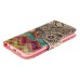 Fashion Colorful Drawing Printed Beautiful Waves Flower PU Leather Flip Wallet Stand Case With Card Slots For Samsung Galaxy S6 Edge