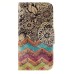 Fashion Colorful Drawing Printed Beautiful Waves Flower PU Leather Flip Wallet Stand Case With Card Slots For Samsung Galaxy S6 G920