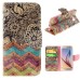 Fashion Colorful Drawing Printed Beautiful Waves Flower PU Leather Flip Wallet Stand Case With Card Slots For Samsung Galaxy S6 G920