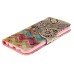 Fashion Colorful Drawing Printed Beautiful Waves Flower PU Leather Flip Wallet Stand Case With Card Slots For Samsung Galaxy S6 G920