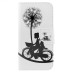 Fashion Colorful Drawing Printed Bicycle And Dandelion PU Leather Flip Wallet Stand Case With Card Slots For Samsung Galaxy S6 G920