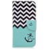 Fashion Colorful Drawing Printed Black White Wave Green Anchor PU Leather Flip Wallet Stand Case With Card Slots for Samsung Galaxy S7 Edge G935